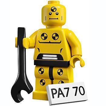 Lego crash test dummy